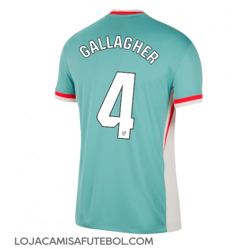 Camisa de Futebol Atletico Madrid Conor Gallagher #4 Equipamento Secundário 2024-25 Manga Curta